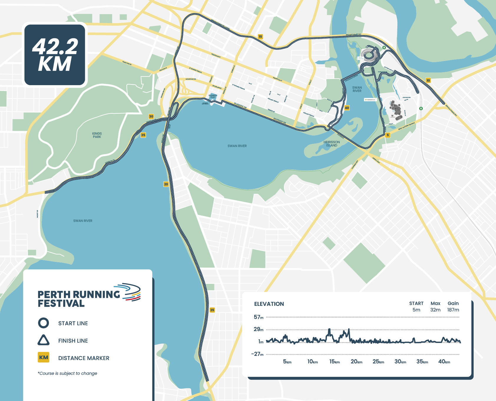 Marathon Distance Perth Running Festival 2023